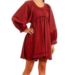 Red Long Sleeve Dress